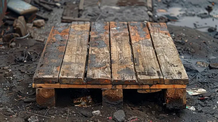 Step-by-step guide on how to take a wooden pallet