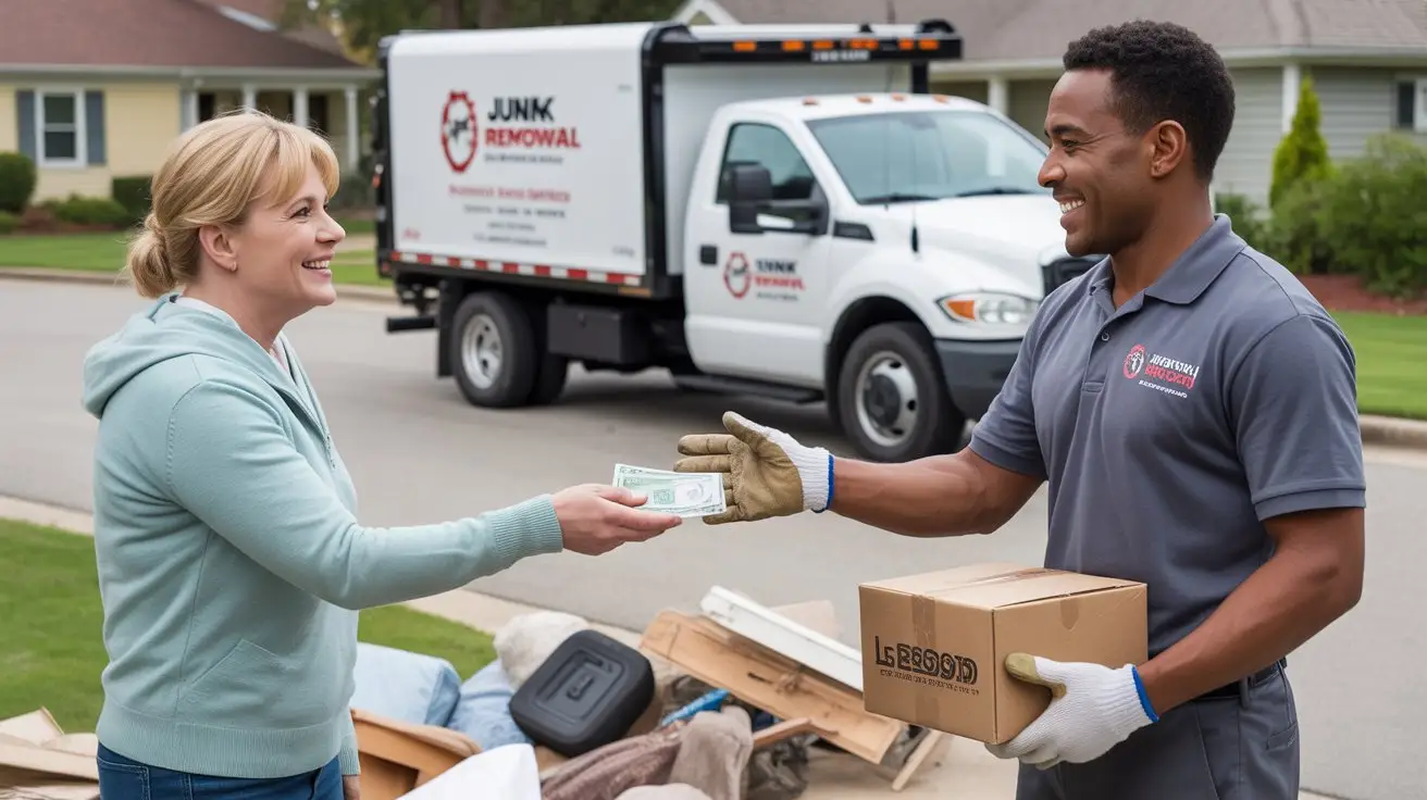 Junk removal workers loading a truck – do you tip junk removal guys guide
