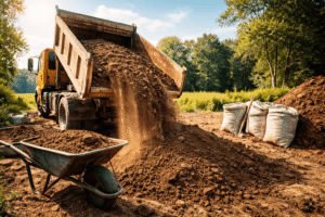 How do you dispose of dirt safely using eco-friendly and professional disposal methods