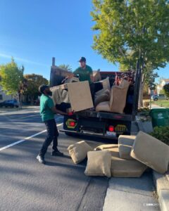Affordable $99 junk removal service removing furniture and household clutter
